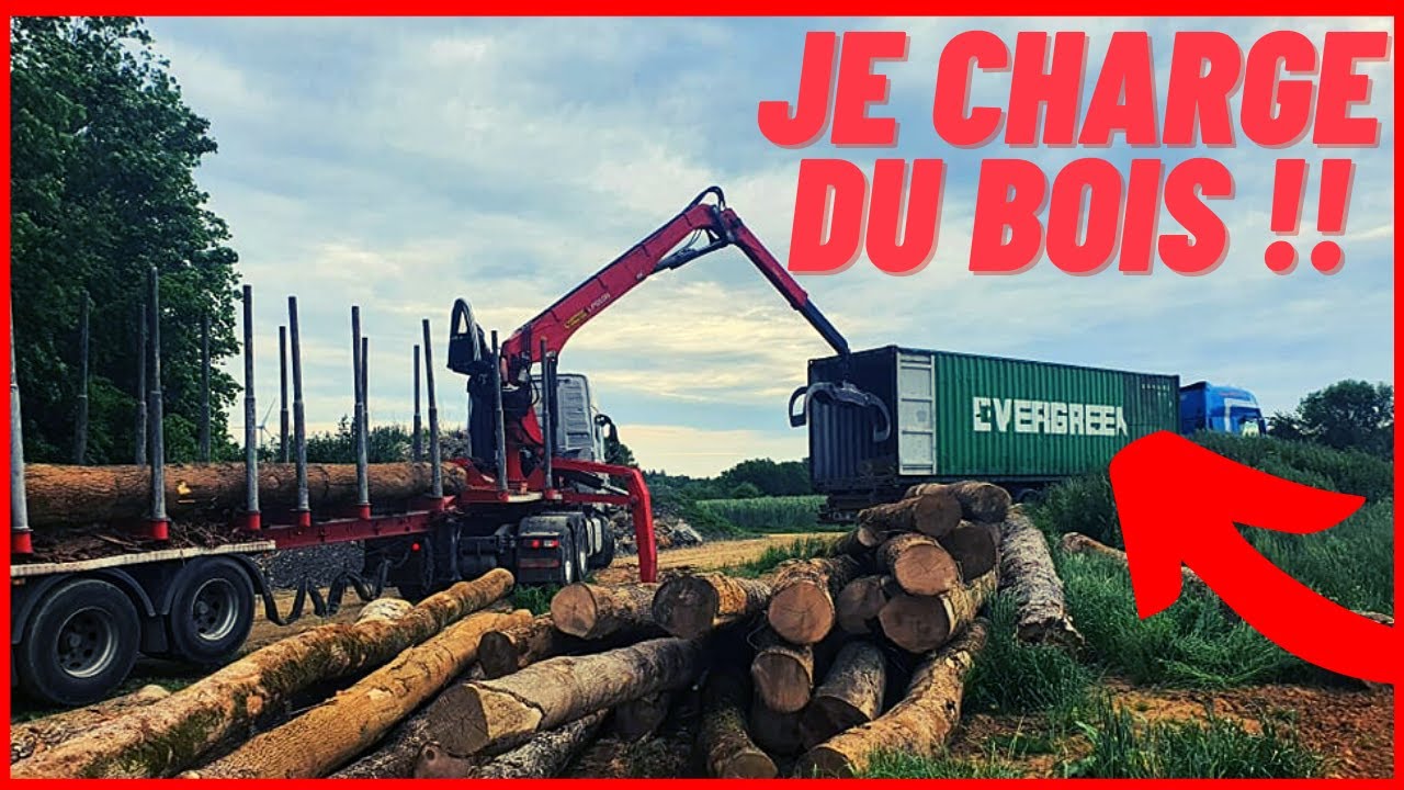 Je me transforme en grumier ! chargement de bois LeTruckaFlo#18