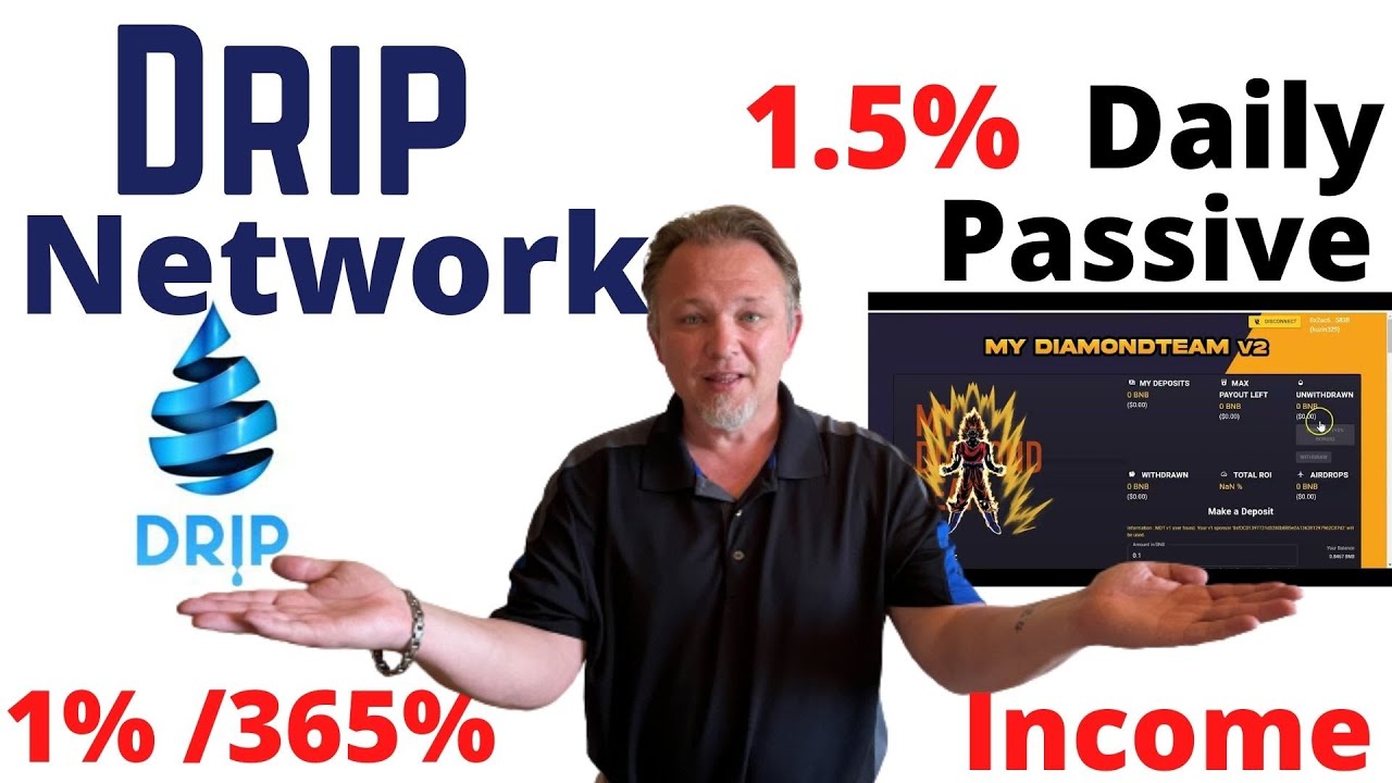 Drip Network Review 1% daily for 365%! My Diamond Team Review 1.5% for 365%! Crypto Projects 2022