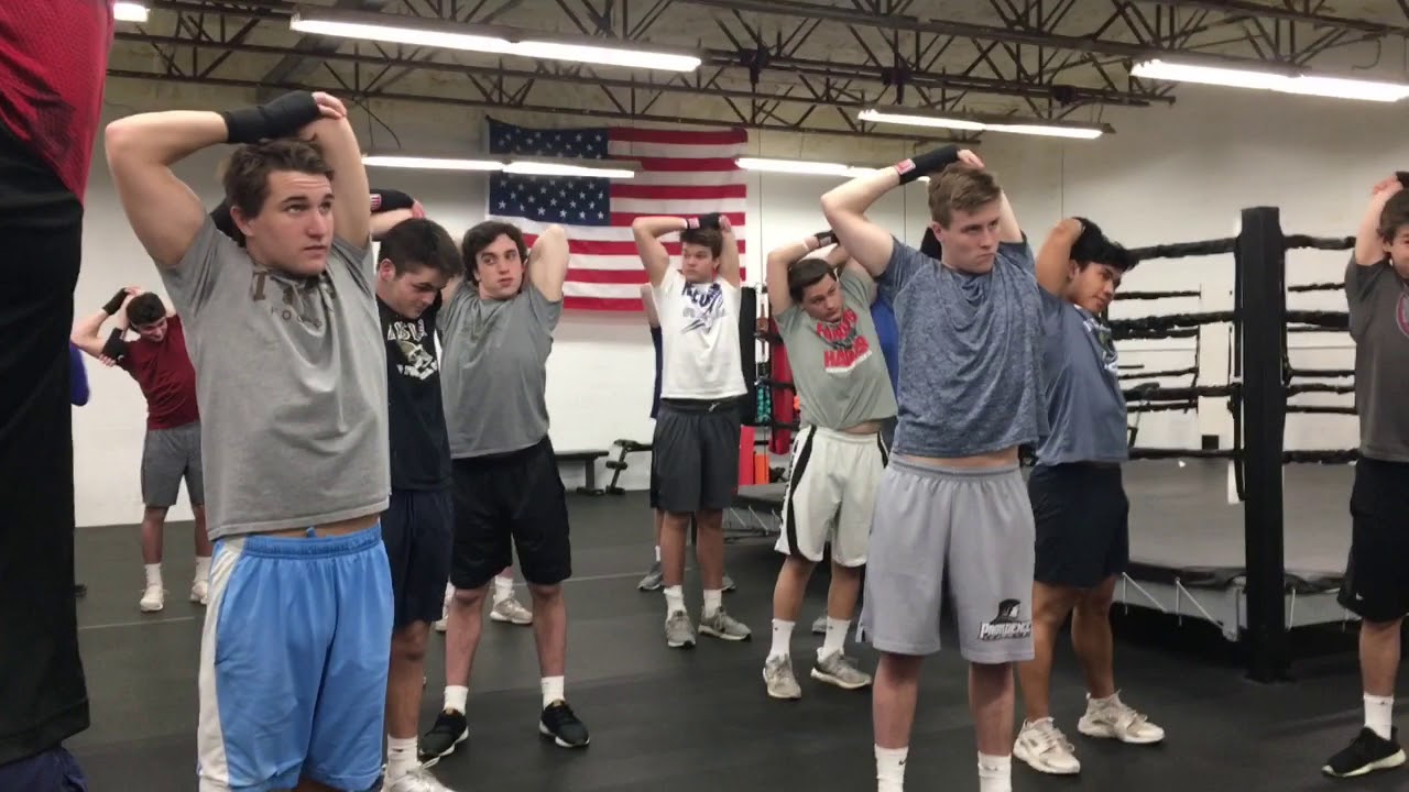 Training at Nolan Bros Boxing in Waltham