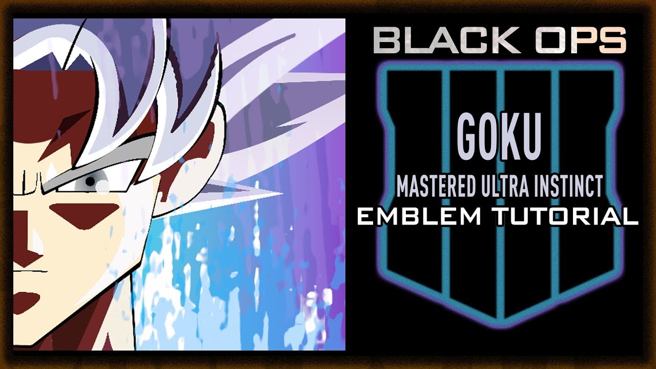 GOKU MASTERED ULTRA INSTINCT Black Ops 4 Emblem Tutorial