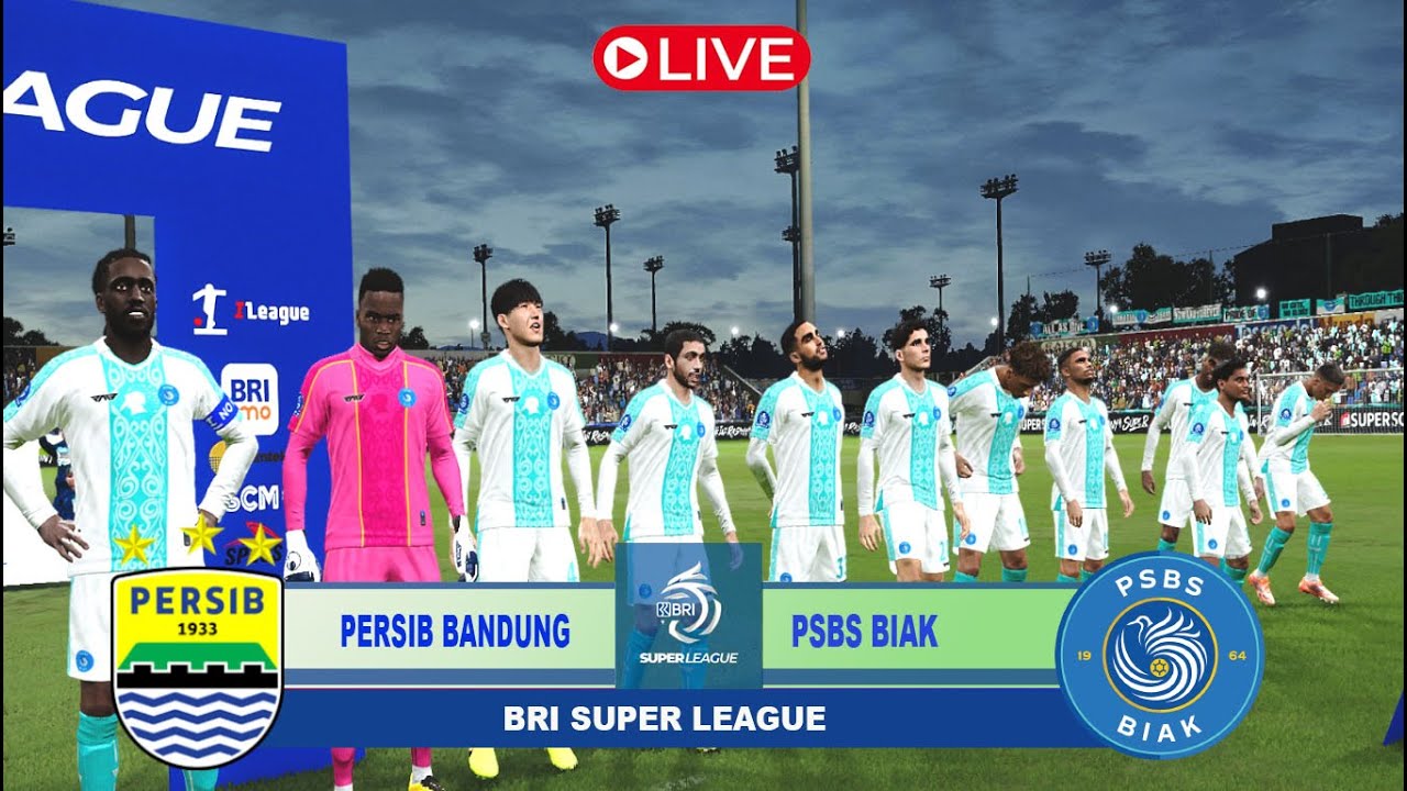 PERSIB BANDUNG VS PSBS BIAK  BRI SUPER LEAGUE 2025 SIMULASI GAME