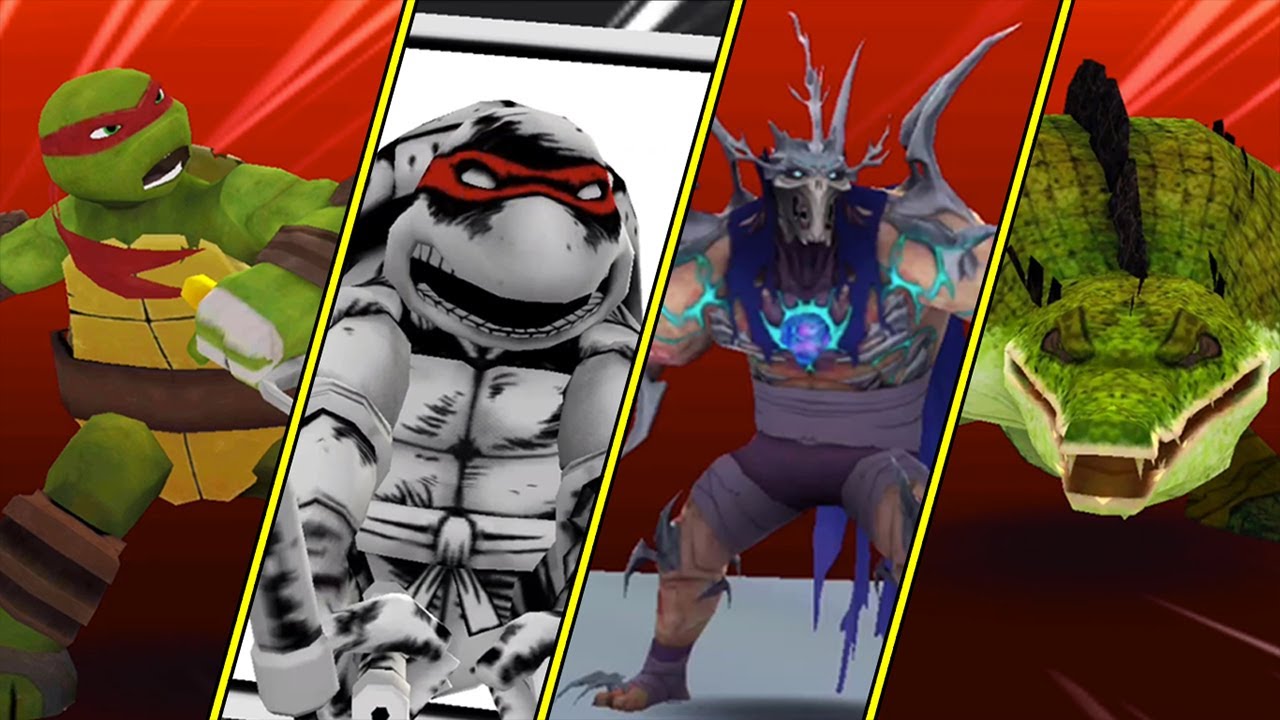 TMNT Legends Raph, Mikey Original, Super Shredder, Leatherhead