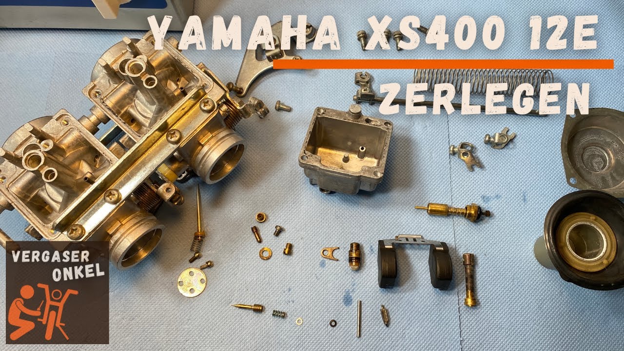 Vergaser Yamaha XS400 12E zerlegen, ausführlich erklärt vom Vergaseronkel