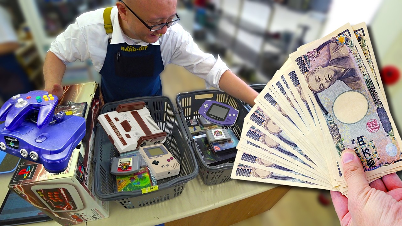 SELLING My Retro Games in Japan | How Much Does HARD OFF Pay?