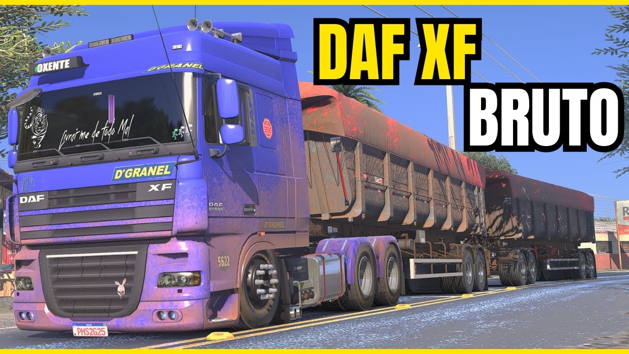 DAF XF QUALIFICADO: Pressão na Rodocaçamba Puxando Algumas  Toneladas! | ETS2