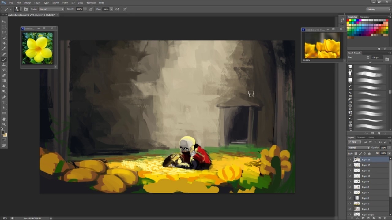 Speedpaint - Flowerfell/ [Undertale] Fanart Goodbye