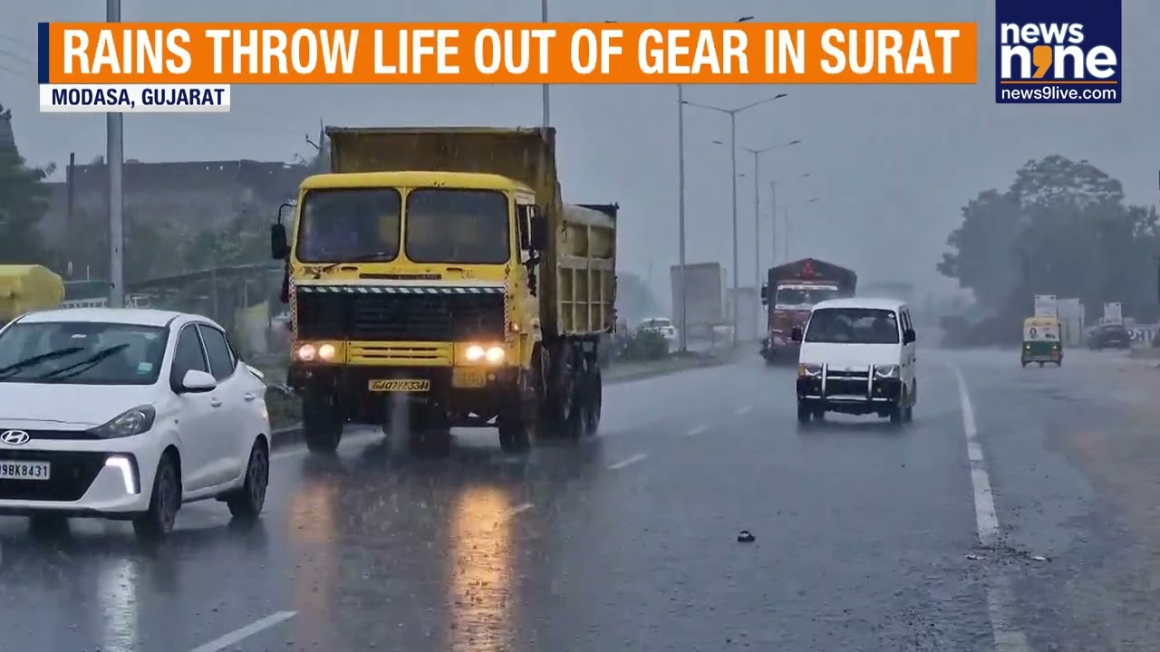 Torrential Rains Paralyse Life in Surat as South Gujarat Battles Flooding | News9