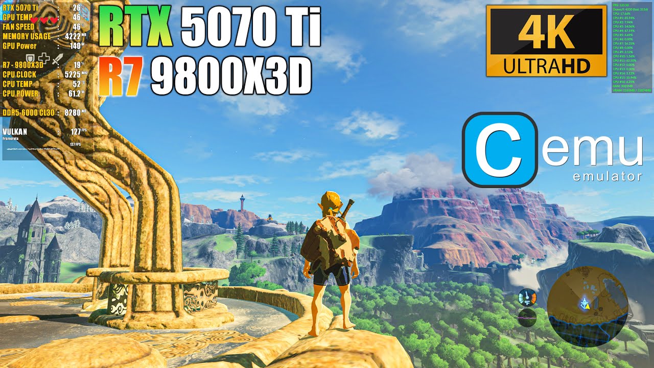 The Legend of Zelda: Breath of the Wild | CEMU Emulator 2026 | RTX 5070 Ti + R7 9800X3D | 4K 60FPS+