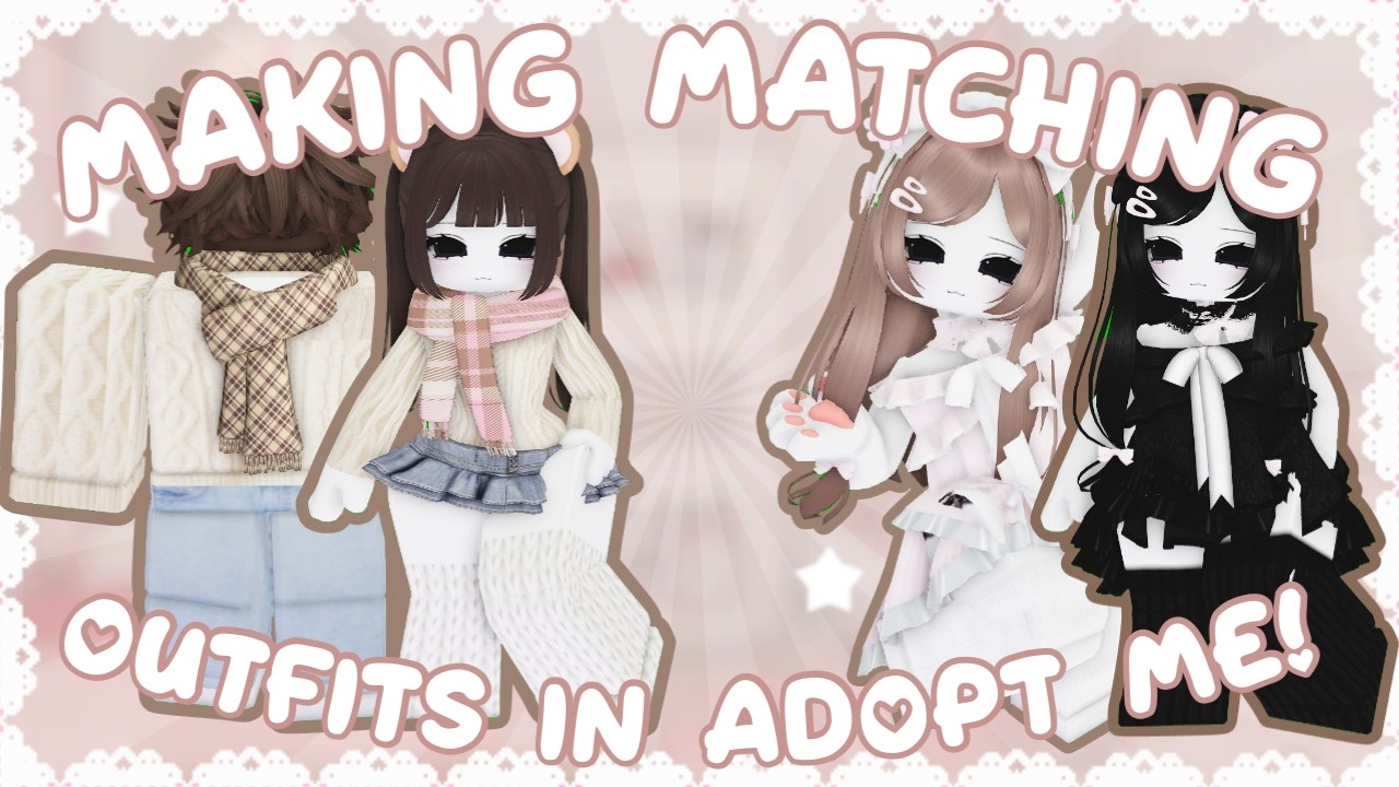 𓏵 ⸝⸝Создание нарядов в Adopt Me! | Девушка и девушка + Девушка и парень |