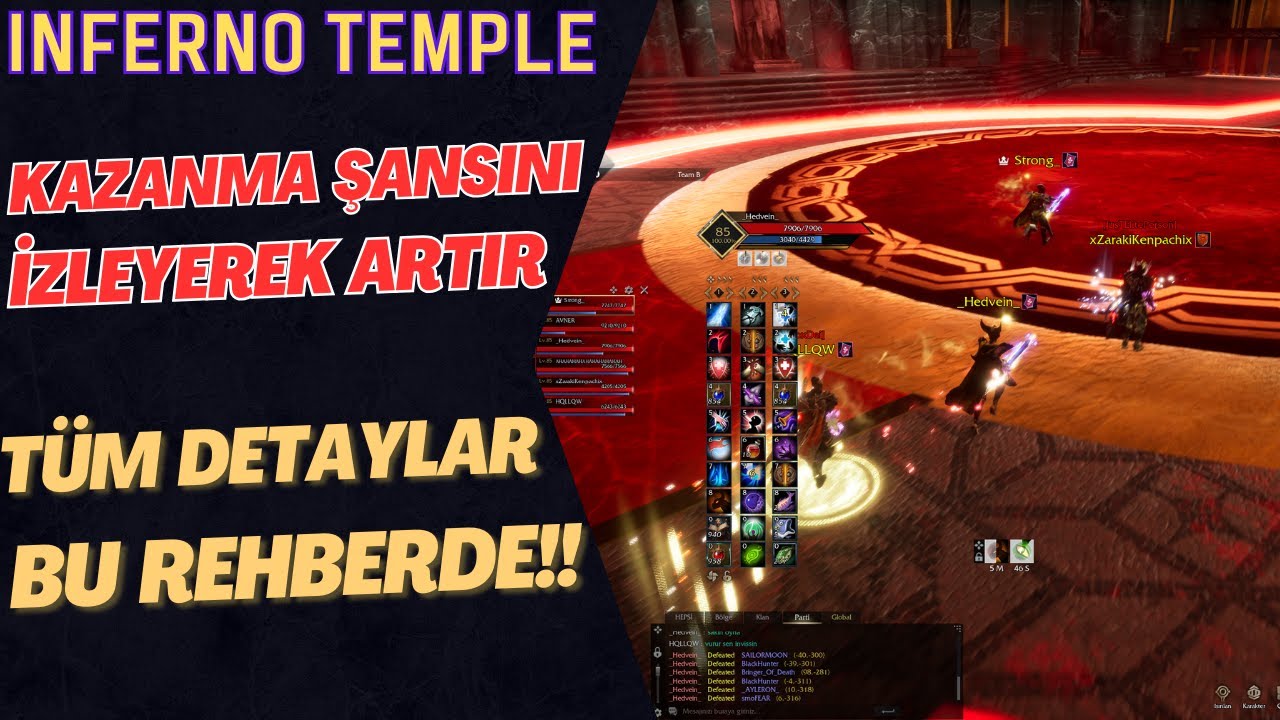 KAZANMA ORANINI %100 ARTIRAN INFERNO TEMPLE REHBERİ | Rise Online