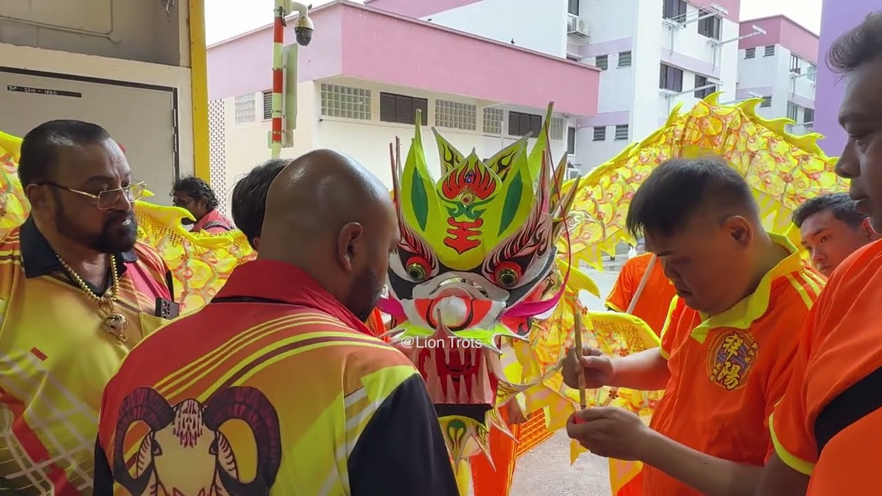 [4K] Dragon Eye-Dotting Ceremony & Cai Qing at G.V. Meat Distributor, Tekka Centre  on 18 Jan 2026