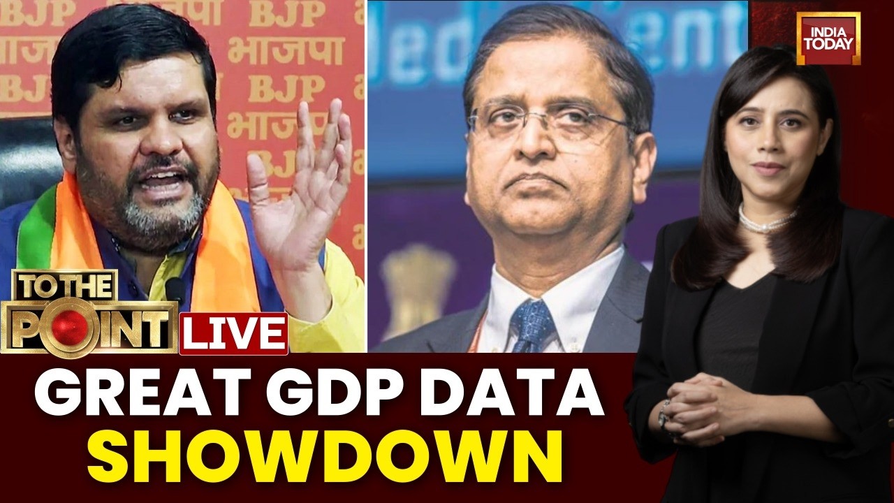 LIVE: India's Q1 GDP Growth Data Showdown | Subhash Chandra Garg vs Gourav Vallabh | BJP vs Congress