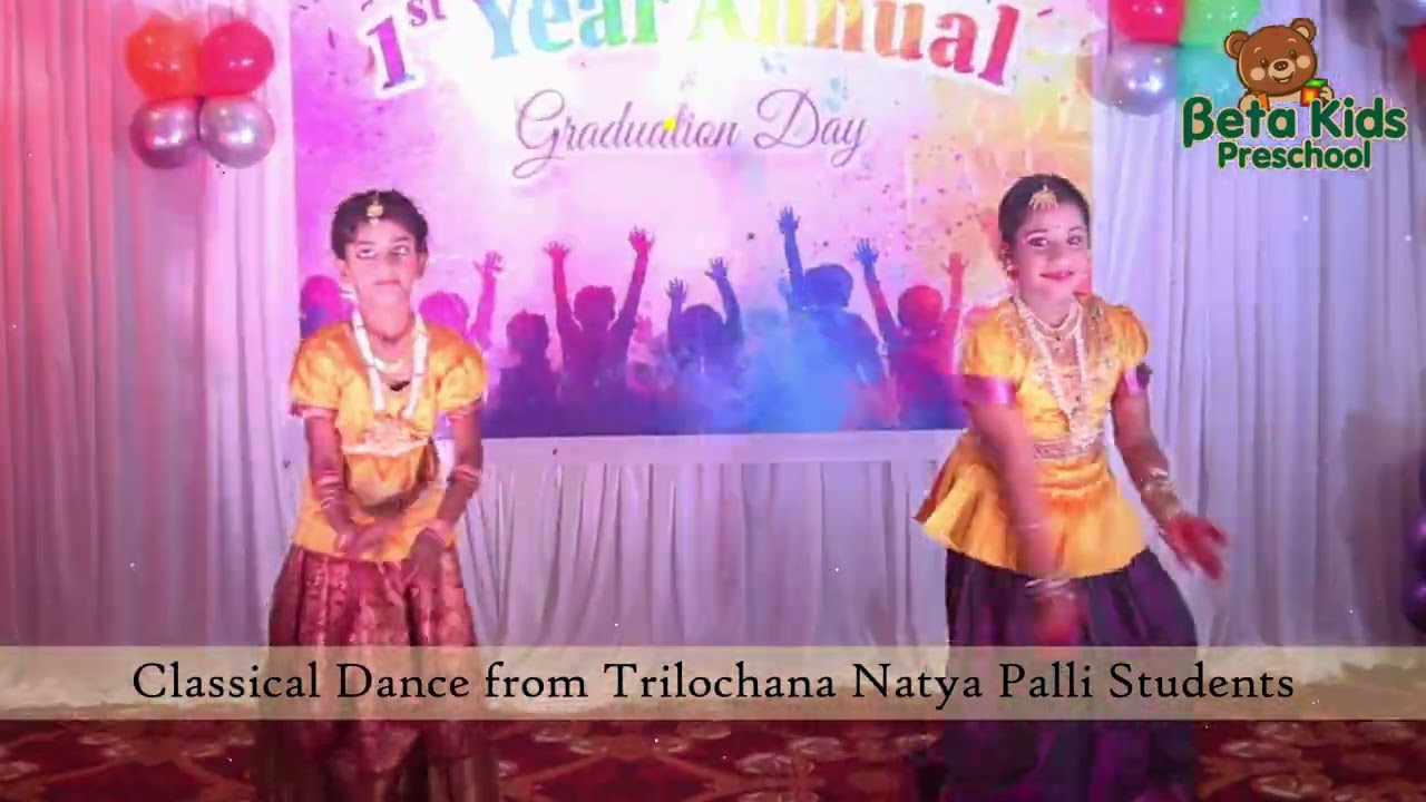 Beautiful Classical Dance by Trilochana Natya Palli Students | Beta Kids Preschool Event