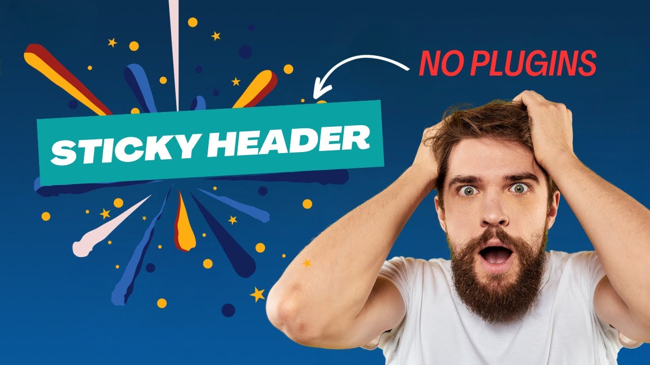 Sticky Header For WordPress theme (Without Plugins)