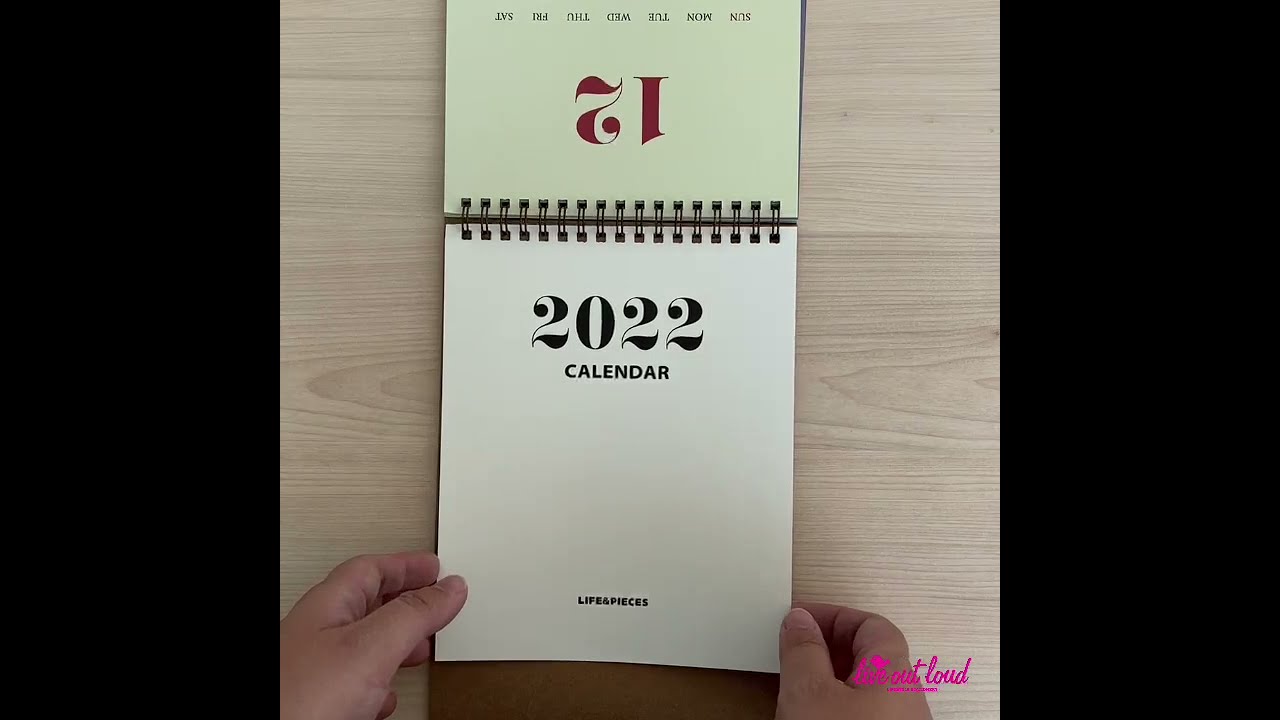 2022 Life and Pieces Double-sided Desk Calendar