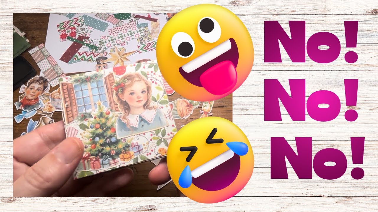 Starting My Tiny Christmas Junk Journal | Things Got… Interesting! 🎄😅