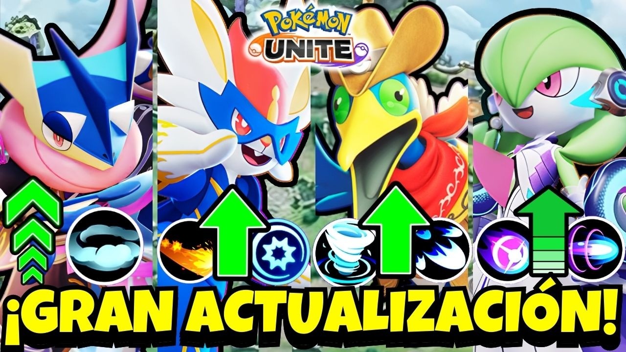 ⚠️¡ROMPEN A CINDERACE, CRAMORANT Y GRENINJA! ¡NO VAS A CREER LOS OTROS BUFFS Y NERF | Pokemon Unite