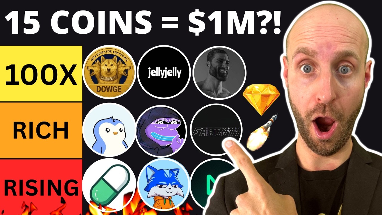 🔥15 MEMECOINS *UNDER 1 CENT* READY TO SKYROCKET in 2026?!  (Tier List Rankings)