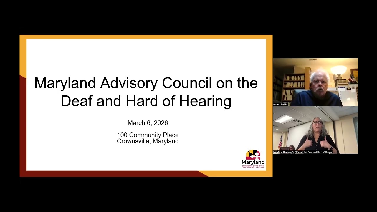 MACDHH Meeting & Town Hall | Friday, March 6, 2025