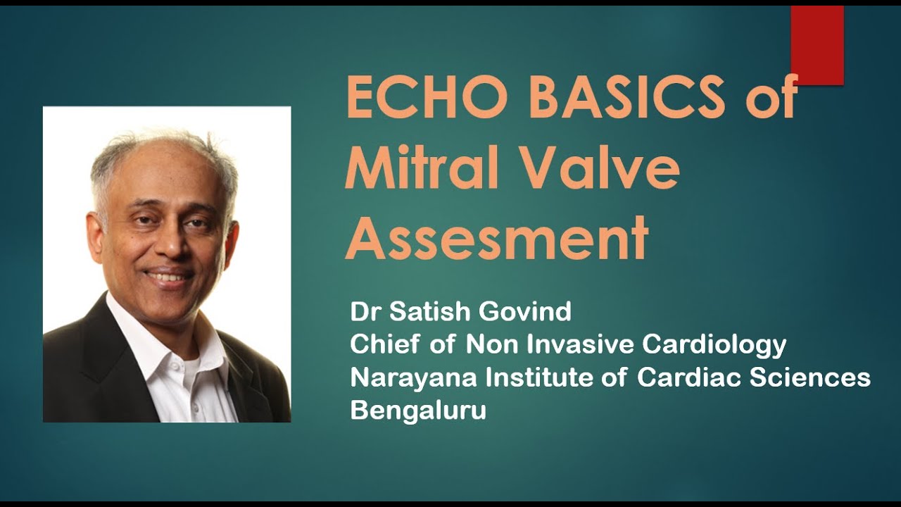 ECHO Basics of Mitral Valve Assesment Dr Satish Govind 17th July 2020