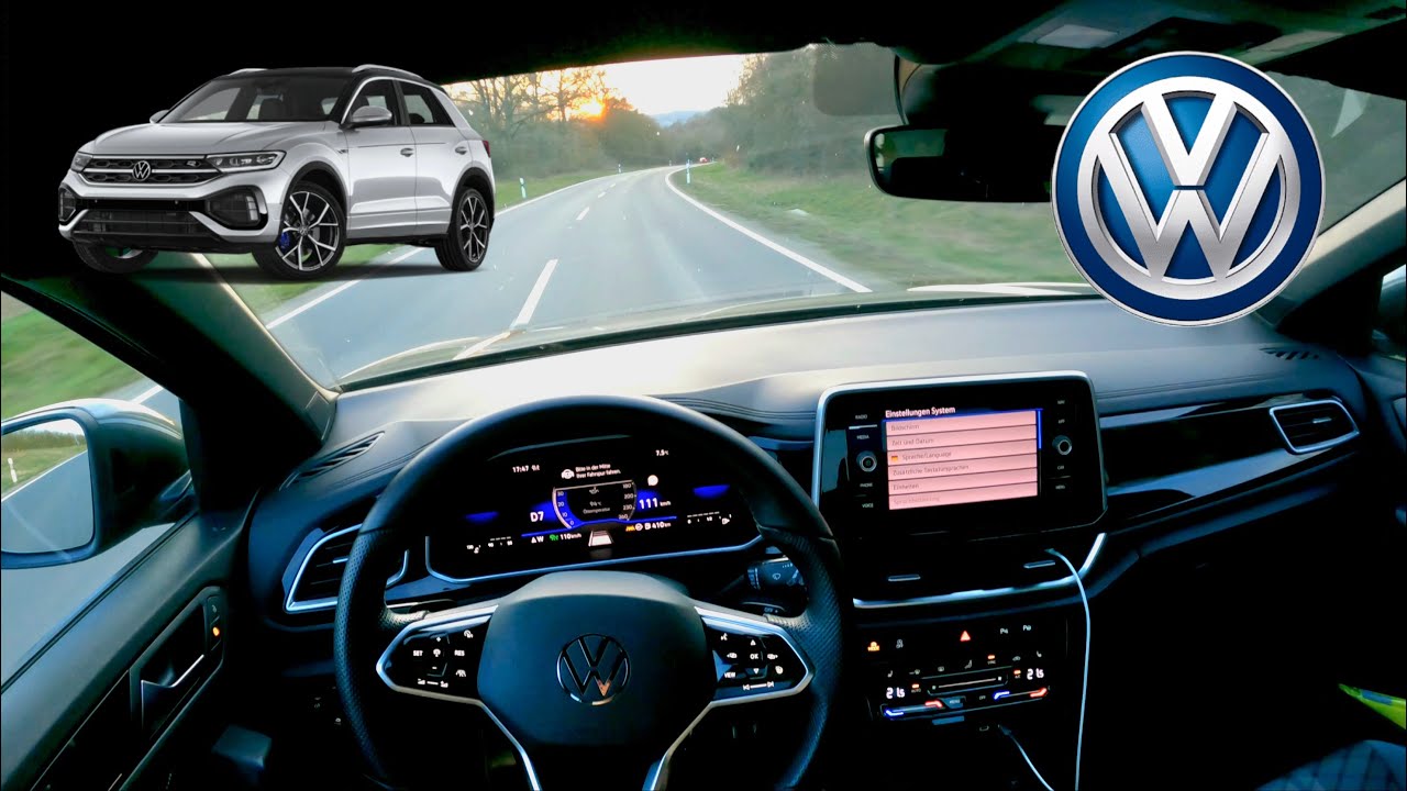 2024 VW T-ROC travel assist real life test | R-Line 1.5 TSI POV Test Drive (150PS)