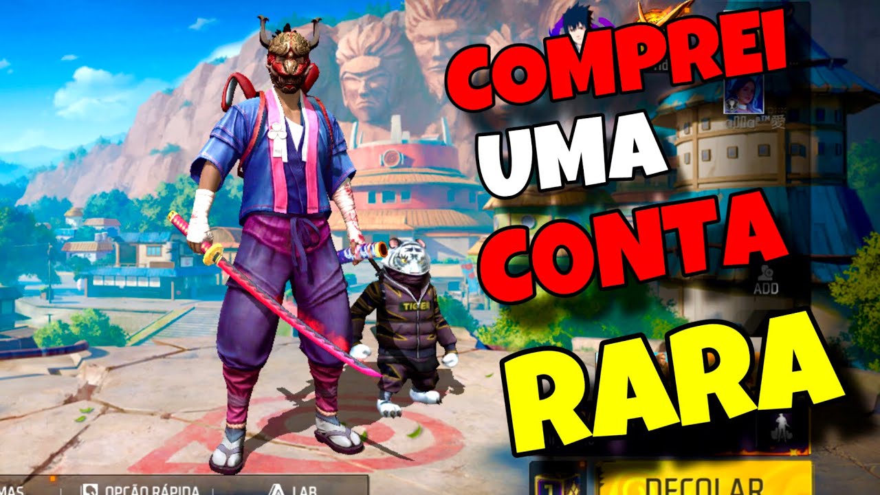 COMPREI UMA CONTA RARA DE FREE FIRE COM PRIMEIRO PASSE na GGMAX