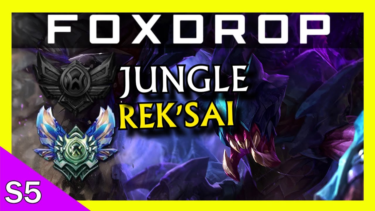 Rek'Sai Jungle Commentary (Playing From Behind) - League of Legends - Unranked to Diamond