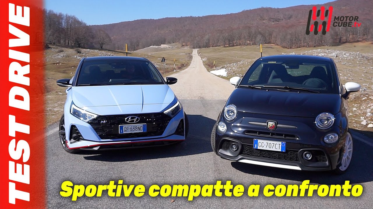 NEW HYUNDAI I20 N vs ABARTH 695 ESSEESSE 2022 - FIRST TEST DRIVE - SFIDA COMPARATIVA
