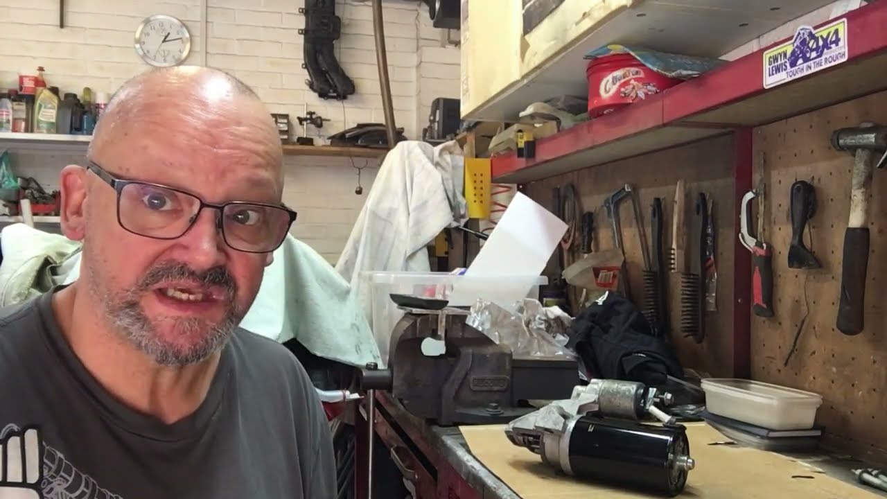 Land Rover Puma Starter strip and rebuild.