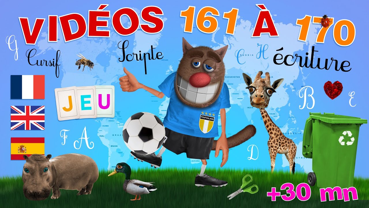 Foufou - Apprendre aux enfants tout en s'amusant (Learn with Fun For Kids - Videos 161-170) 4k
