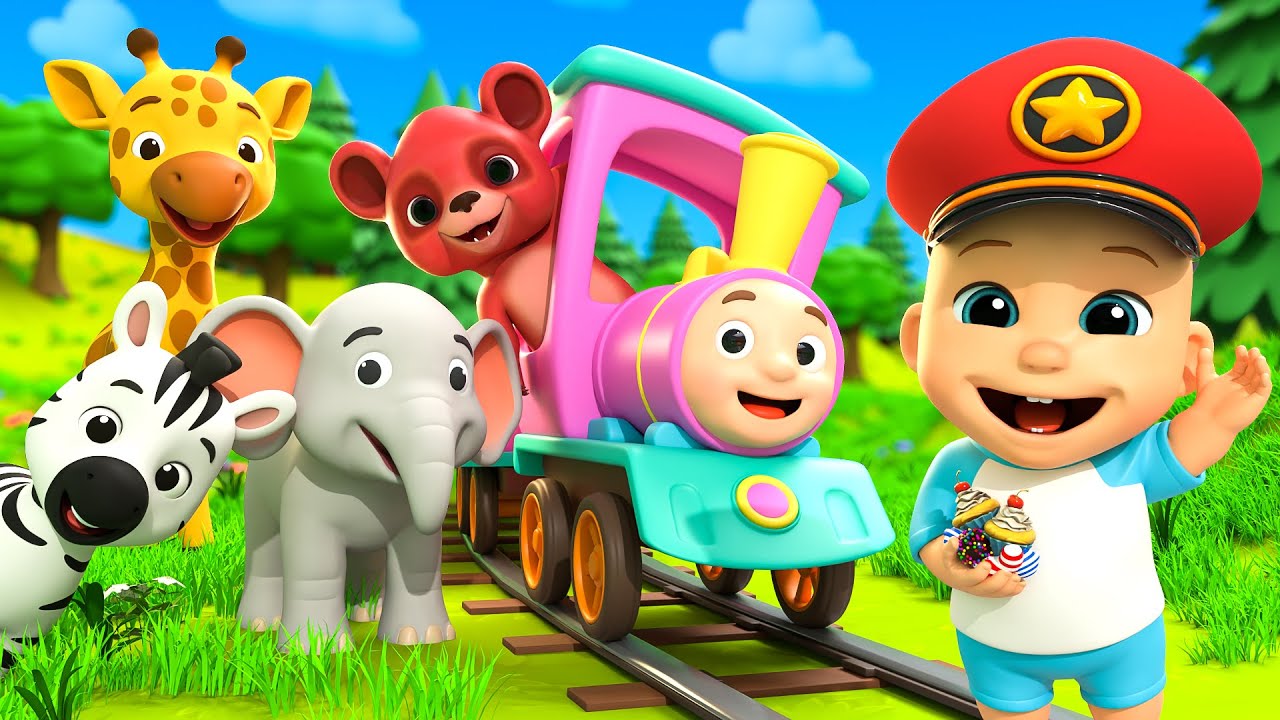 Choo Choo Candy Train Animal Playtime Nursery Rhymes | Newborn Songs