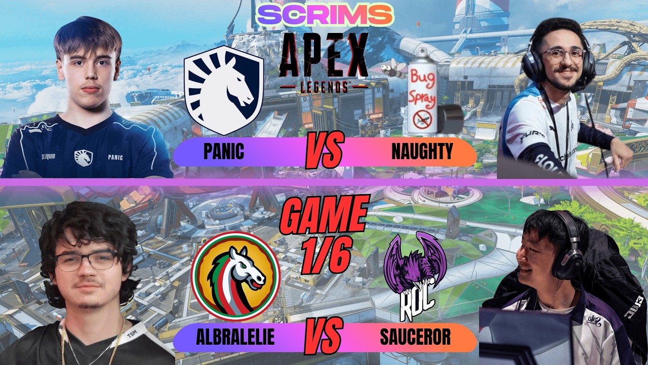 Albralelie vs Sauceror 🔥 Panic vs Naughty 🤯| Apex Legends