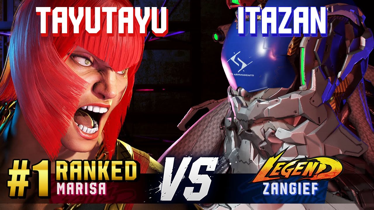 SF6 ▰ TAYUTAYU (#1 Ranked Marisa) vs ITAZAN (Zangief) ▰ High Level Gameplay