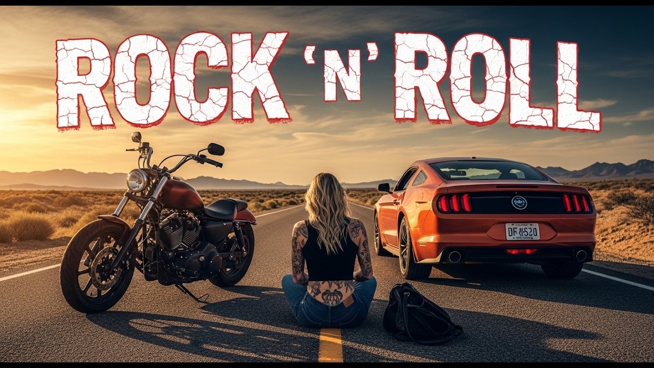Rock N Roll Ride Hard 🔥 Biker Highway Music | Loud Engines, Loud Guitars