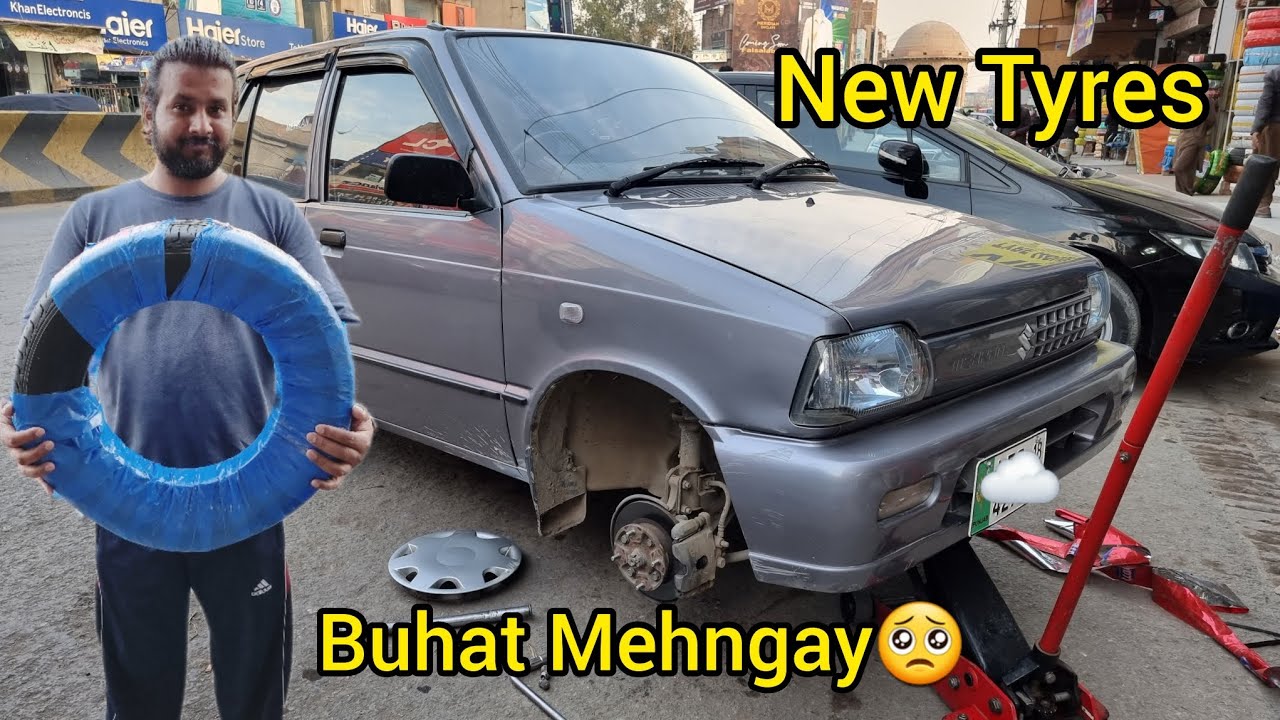 Finally new Tyres For My Mehran