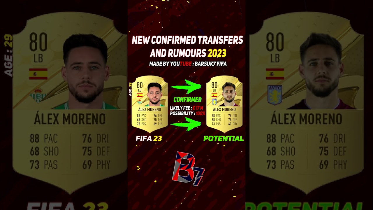 FIFA 23 ✸ NEW CONFIRMED TRANSFERS & RUMOURS! 💰😳 ft. F&Eacute;LIX, ALCARAZ, MORENO...etc