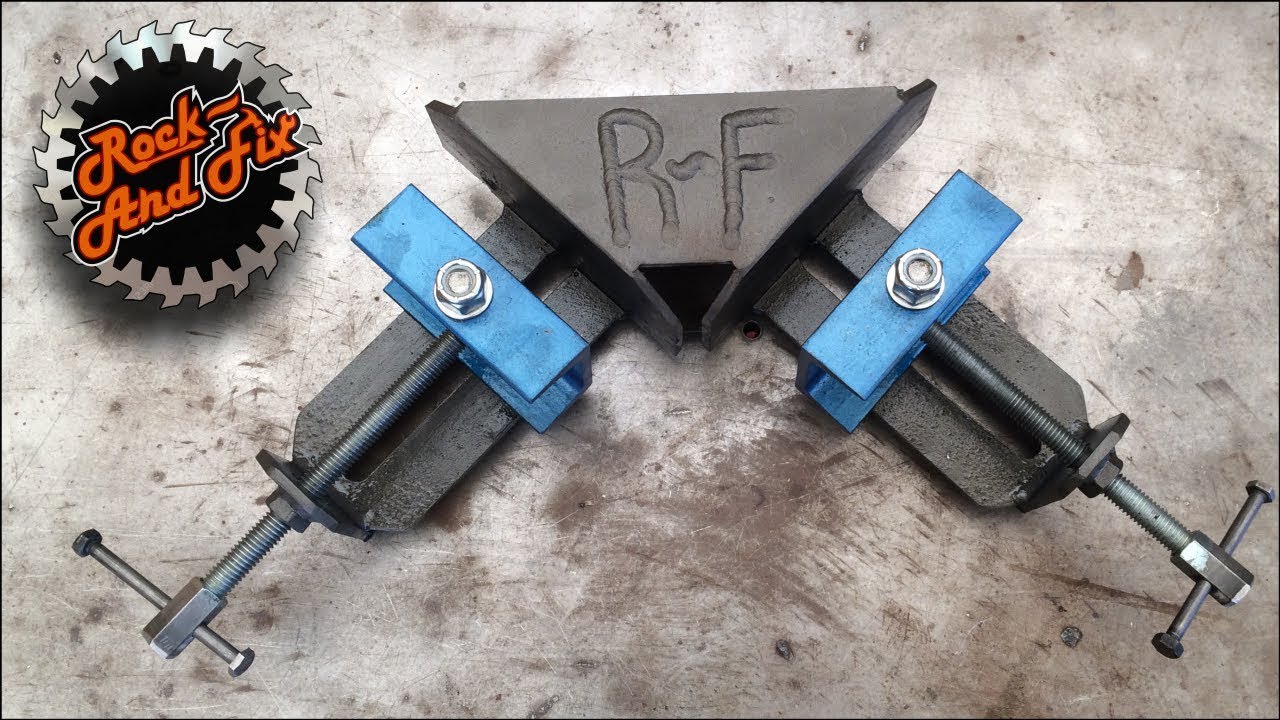 Como Hacer una Prensa Esquinera para Soldar | Homemade Angle Clamp