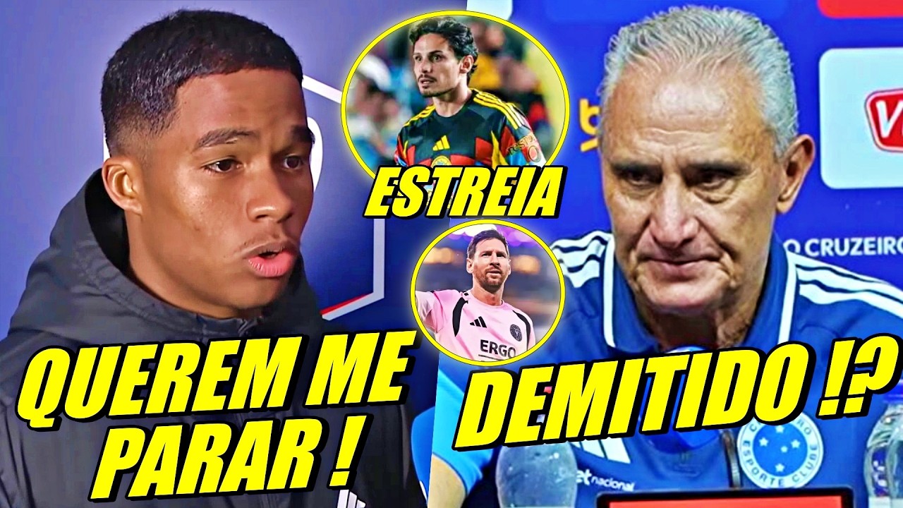 ABSURDO COM ENDRICK NA FRANÇA ! TITE FORA DO CRUZEIRO ! MESSI SOFRE LESÃO E MAIS