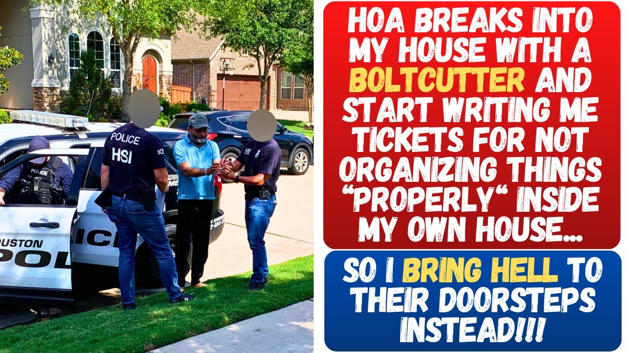 HOA Breaks Into My House With A Boltcutter In An Attempt To Police Me Inside My House! I End Them!!!