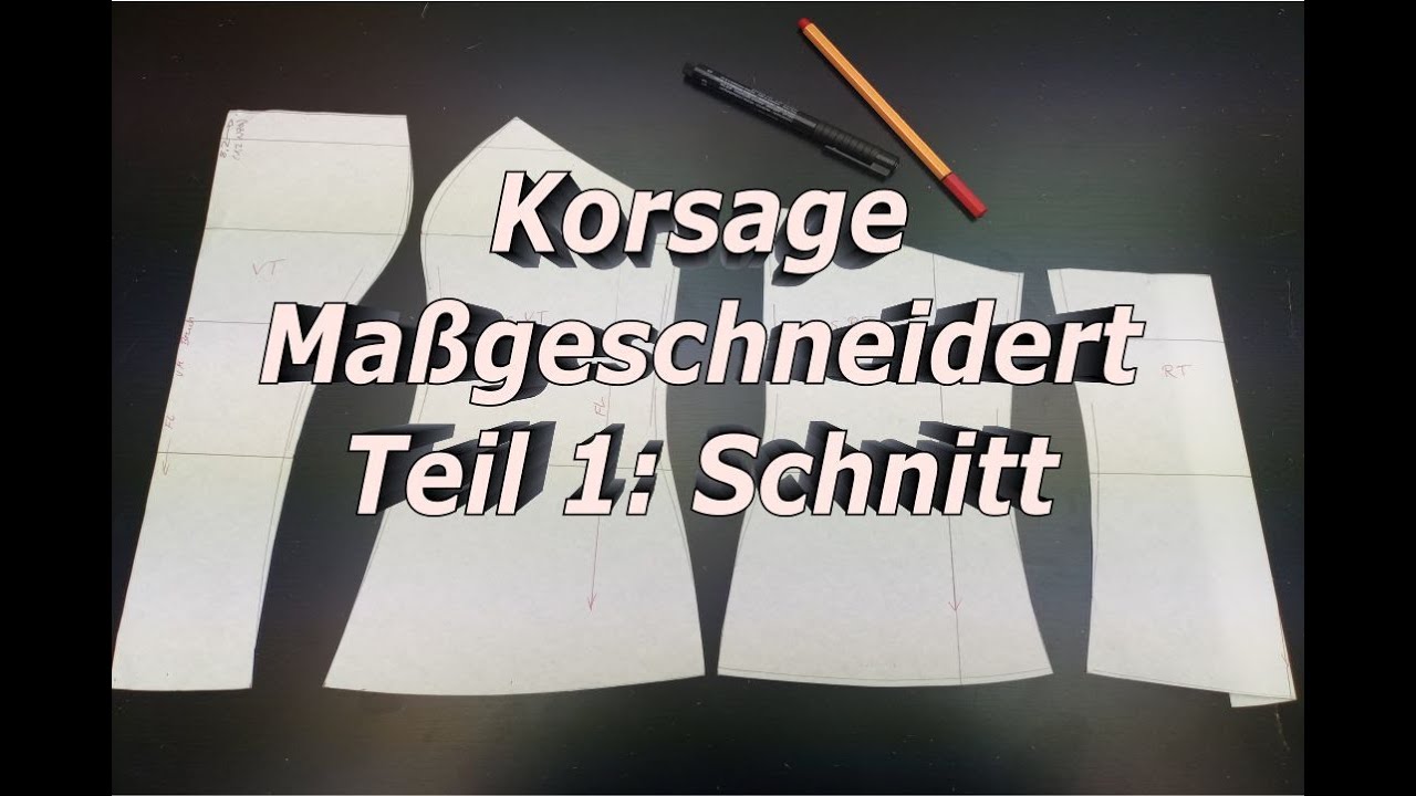 Korsage maßgeschneidert - Teil 1: Schnitt erstellen