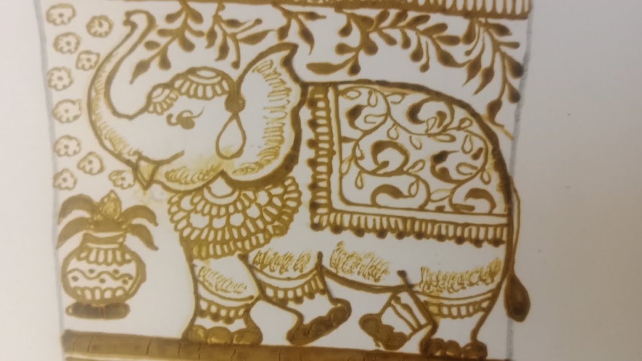 Elephant design #viralshort #newmahendi #hennaart 