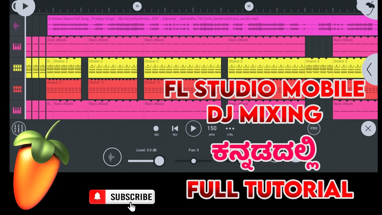 Fl Studio Mobile Dj Mixing Tutorial ಕನ್ನಡದಲ್ಲಿ || Dj Mixing Tutorial In Fl Studio Mobile