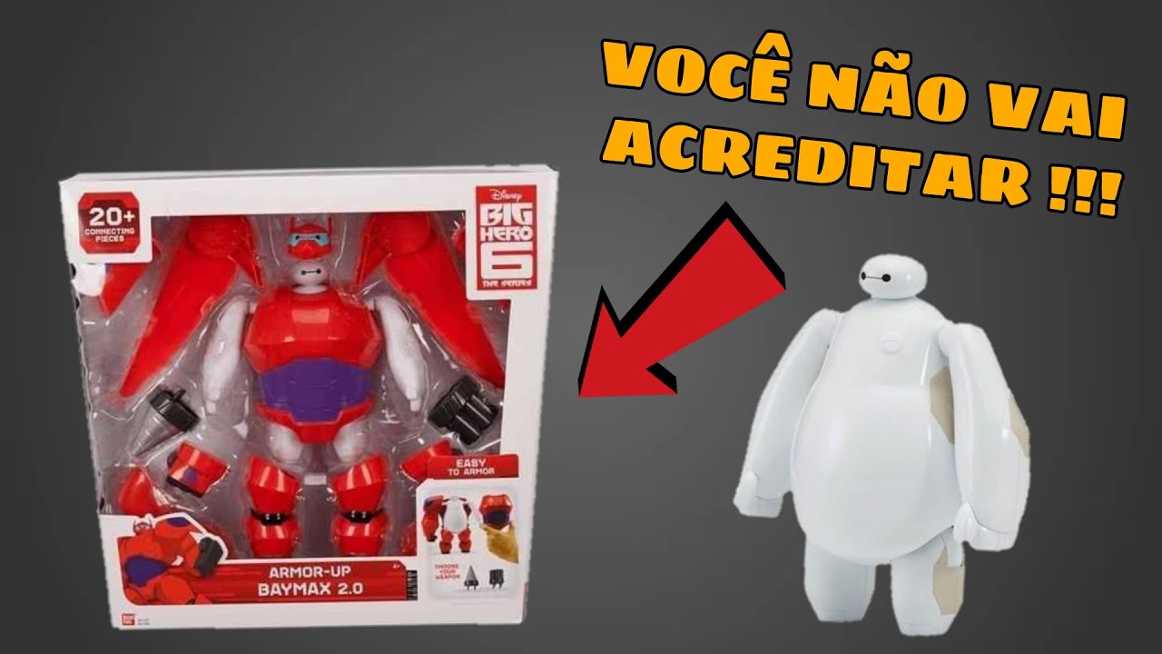 UNBOXING BONECO DISNEY - BIG HERO ARMADURA BAYMAX 2.0 SUNNY