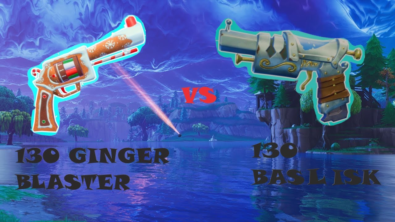 BASILISK PISTOL VS GINGER BLASTER Save the world fortnite!