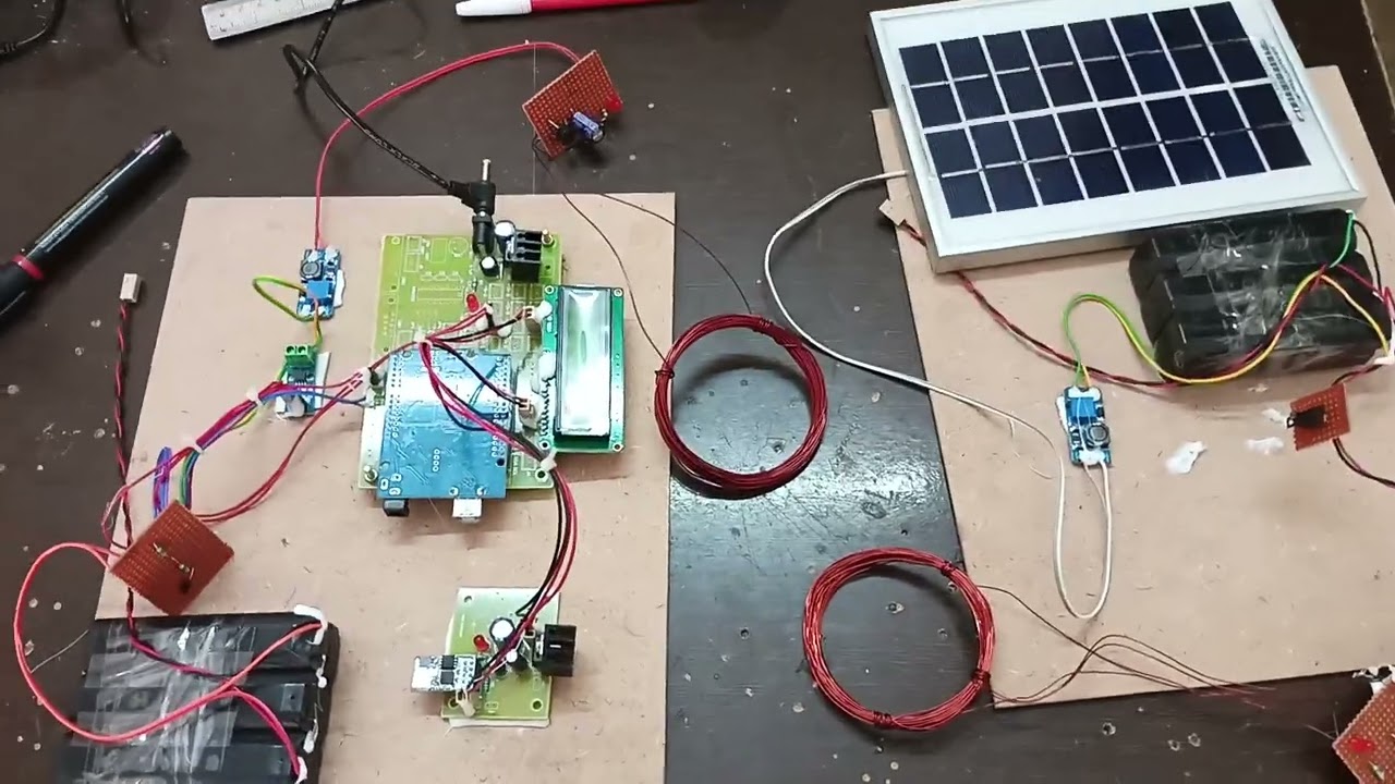 Solar power wireless charging project