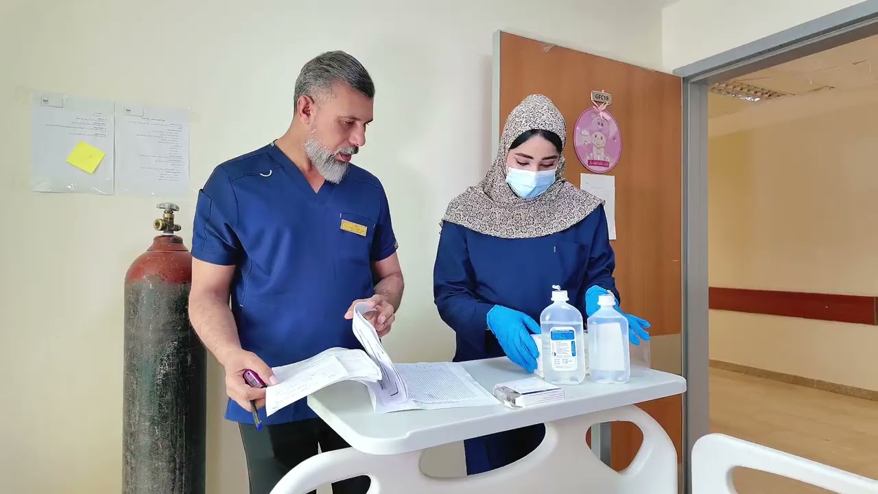  الخدمات الطبية والعلاجية التي تقدمها الملاكات الخافرة في شعبة طوارئ الأطفال بمستشفى الناصرية 