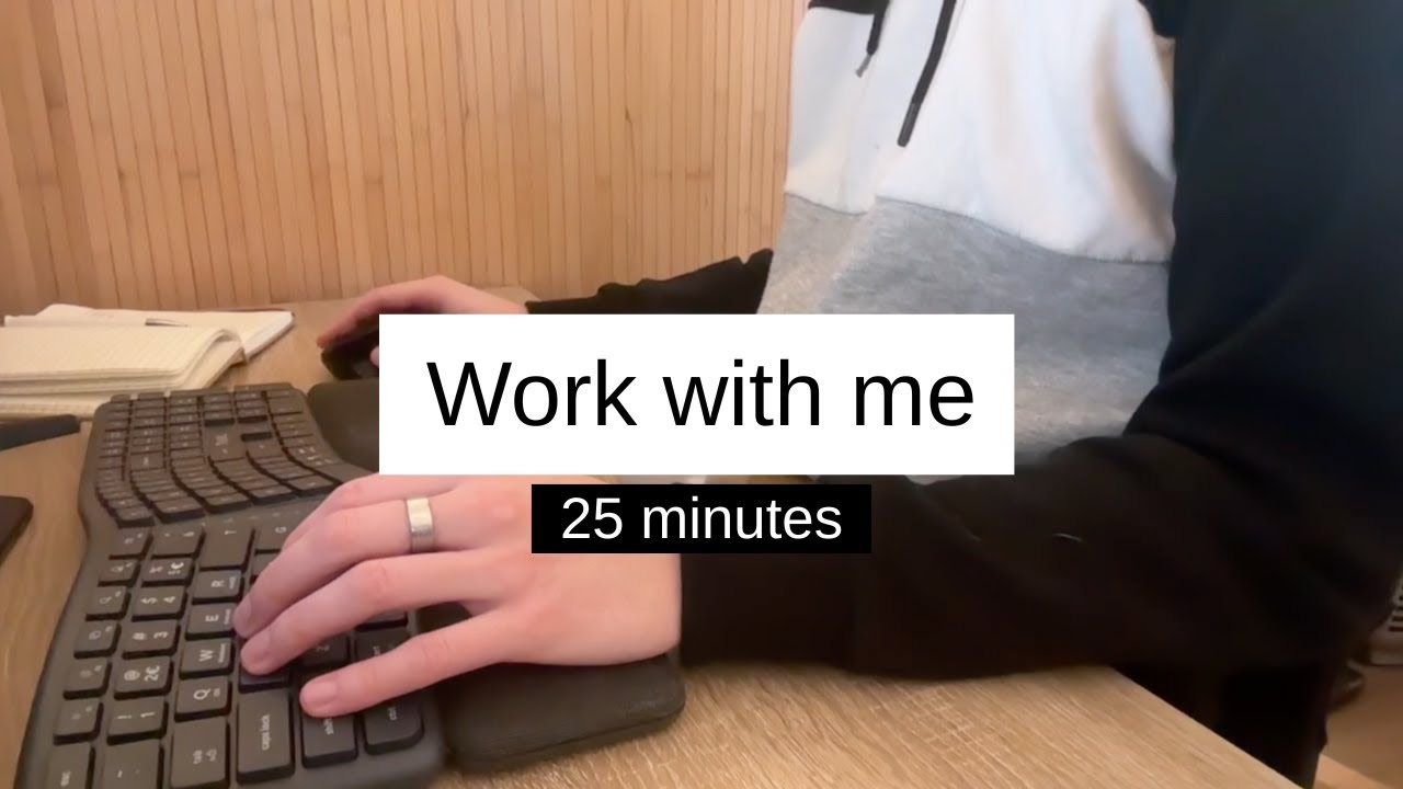 LOCK IN MODE: 25 Minutes of Pure Focus | No Music | Crisp Keyboard ASMR (Work With Me)