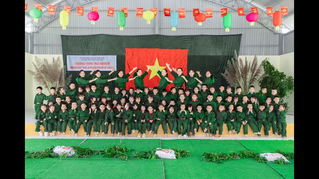 Trường MN Cẩm Sơn: Chương Trình Trải Nghiệm Ngày Thành Lập Quân Đội Nhân Dân Việt Nam 22-12-2025