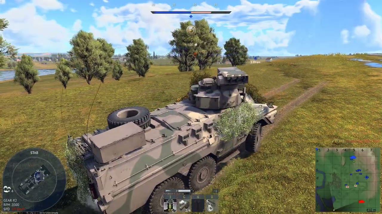 War Thunder - Ratel ZT3-A2 - Flanking with the Battle Bus