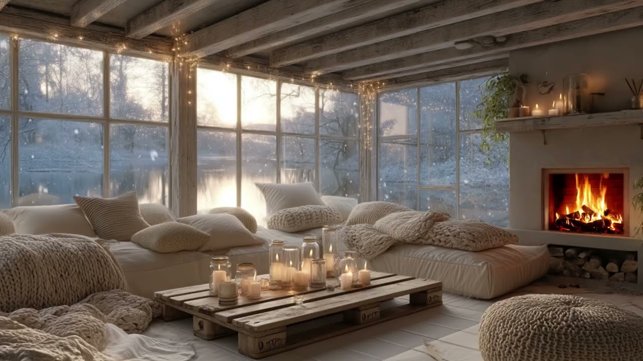 Winter Piano by the Lake ❄️ Gentle Sounds for Relaxing and Peaceful Moments